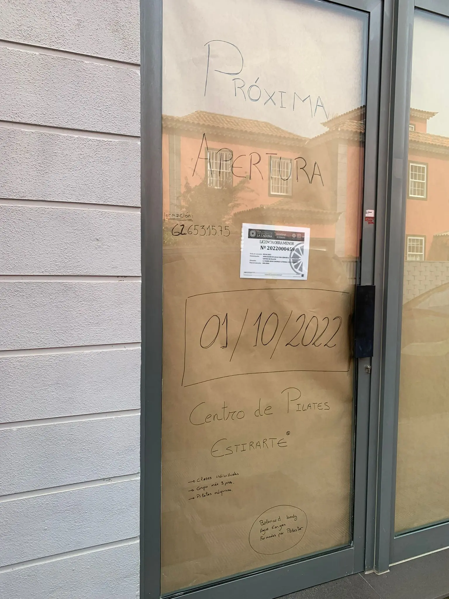 Apertura del estudio de Pilates